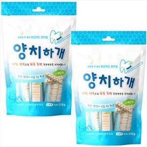 양치하개 스케일링 14p 210g 2개 강아지 덴탈껌 치석 입냄새 제거