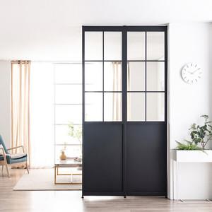 [코세드] 듀크 가벽 유리파티션 600L [블랙/화이트]
