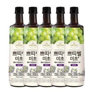 쁘띠첼 미초 청포도 900ml 5개