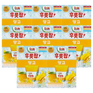 Dole 돌 후룻팝 망고 ( 62ml 8개입 ) 8개 / 망고팝 얼려먹는 디저트 주스 과즙쥬스