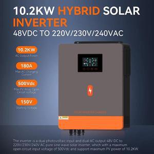 그리드 타이 오프 그리드 올인원 인버터, 120A 160A MPPT 태양광 충전, DC 24V, 48V-230V AC 듀얼 PV 출력,
