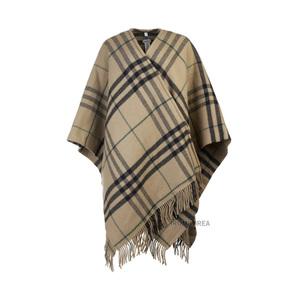 [롯데백화점]버버리 [라벨루쏘] FW24 여성 체크 프린지 케이프 8090880 ST GC CATEY CAPE C1167