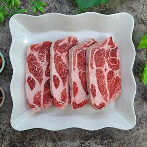 돼지고기 리베리코 꽃목살 구이용 1.5cm 슬라이스 500g