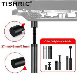 TISHRIC 그래픽 카드 GPU 거치대 데스크탑 PC 케이스 지지대 조절 가능한 텔레스코픽 로터리 스크류 비디오