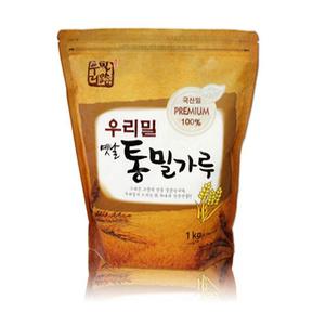 우리밀식품 통밀가루 1kg 우리밀 우리밀통밀