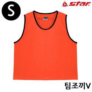 [JHQRMSLC_4B]V (Small) 축구팀조끼 (오렌지)
