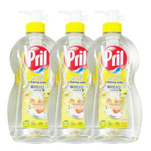 프릴 시크릿 오브 베이킹소다 주방세제 퓨어레몬 본품 700ml 3개