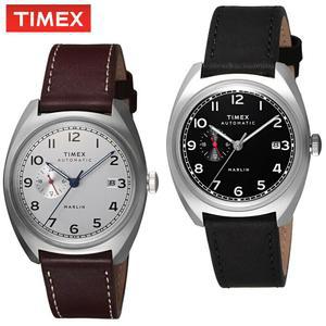 TIMEX Marlin Jet 5 타이 멕스 마린 제트 시계 자동 감기 자동 가죽 벨트 날짜 표시 기압 방수 축광 바늘
