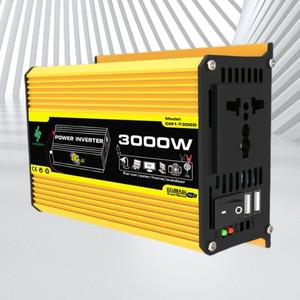듀얼 USB 지능형 전원 인버터 자동차 전압 변압기 3000W 디지털 전원 인버터 내장 퓨즈 DC 12V-AC 110/220V