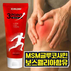소라담 식이 유황 MSM 근육 통증 이완 마사지 크림 글루코사민 스포츠 리커버리 크림 바르는파스 100ml