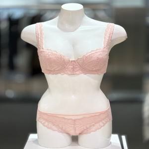 [바바라] ABP4440 피치핑크 레이스 브라 레이스팬티세트