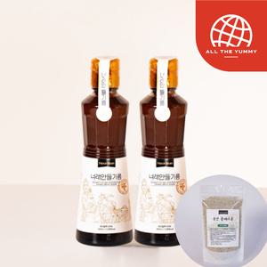 [올더야미] 너래안 100% 국내산 들기름 320ml 2개+들깨가루 100g(지퍼백 파우치)