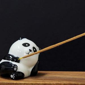 인센스꽂이 스틱 홀더 눈 뜬 판다 인센스받침