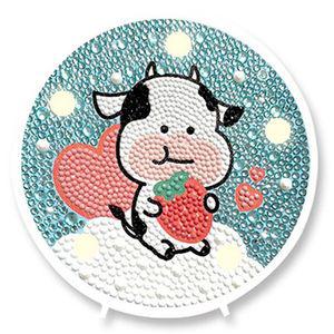 말랑이 딸기 (무드등) 보석십자수 14.7x14.7