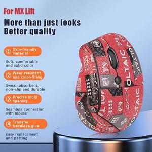 [누리음향]1세트 빨아 땀 마우스 그립 테이프 호환용 logitech MX 리프트 용 미끄럼 방지 스티커 수직 사무