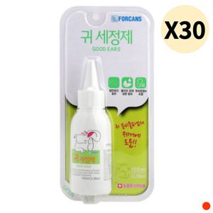 포켄스 강아지 귀세정제 위생 용품 100ml X30