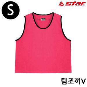 [JHQRMSLI_4B]V (Small) 축구팀조끼 (핑크)