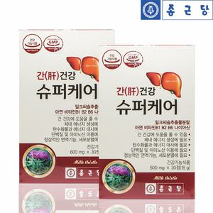 종근당 간에좋은  슈퍼케어 약2개월분 건강 밀크씨슬 실리마린