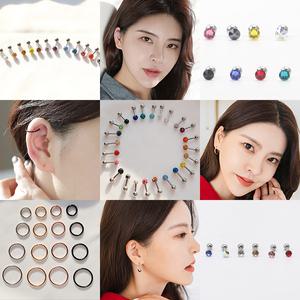 미스21 여성 인기 써지컬스틸 피어싱 세트 (pe190)