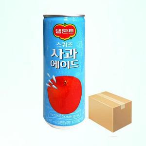 [셀러허브][롯데칠성음료] 롯데 델몬트 스퀴즈 사과 240ml 30캔 과즙음료 (S10529532)