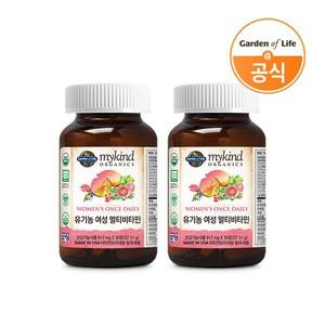 [보리보리/센트럴팜]가든오브라이프 유기농 여성 멀티비타민 30정 X 2개