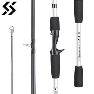 Sougayilang 3/4 섹션 루어 낚싯대 스피닝/캐스팅 초경량 유리 여행용 Pesca