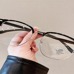 대두안경테 160mm 사각 큰안경 반뿔테 초경량 대두 티타늄 대두안경