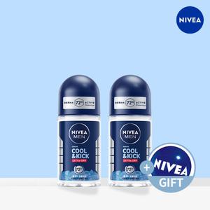 니베아 데오드란트 롤온 맨 쿨킥 50ml X 2 + 니베아 비치볼