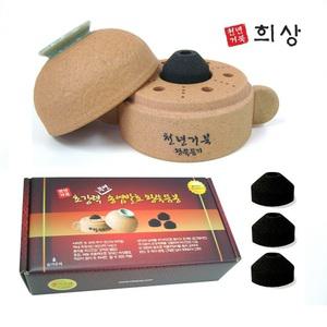 천년거북 황토 왕쑥뜸기구 5종세트(왕뜸기+왕쑥봉+토치+손수건+책자)