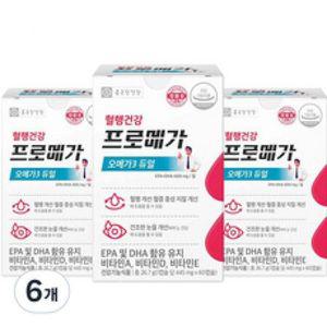 종근당건강 프로메가 장용성 오메가3 듀얼 60정 6개