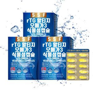 순수식품 rTG 알티지 오메가3 1000mg x 60캡슐 3박스