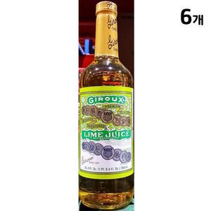 지룩스 라임주스 750ml X6