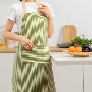 예쁜 줄무늬 원피스 앞치마 식당 주방 카페 업소용