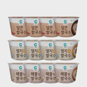 컵쌀국수 해물4개 + 얼큰4개 + 멸치4개