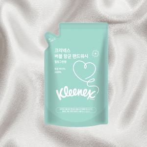크리넥스핸드워시 항균핸드워시 리필형핸드워시 힐링그린 450ml 4개