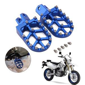 안신 더트 바이크 풋 페그 CNC 레스트 페달 받침대 DRZ400 2000-2004 DRZ400E 2000-2007 DRZ400S 2000-2024 DRZ400SM 2005-2024 RM250 1989-2006 RM250Z 2001-2006 RMX250 1989-1996 블루