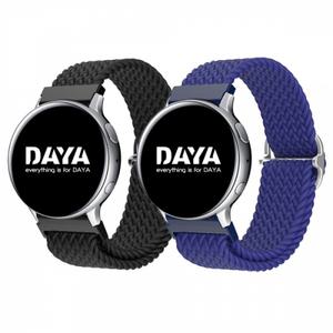 DAYA 갤럭시워치 5 4 3 스트랩 20mm 브레이드 버클 솔로루프 밴드 스트랩