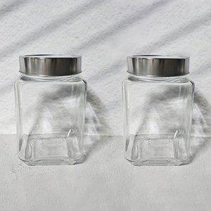 갤러리아 사각 유리병 750ml 2P 밀폐용기 보관용기 저장용기