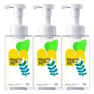 순샘 맨손설거지 포밍 주방세제 용기 500ml X 3개