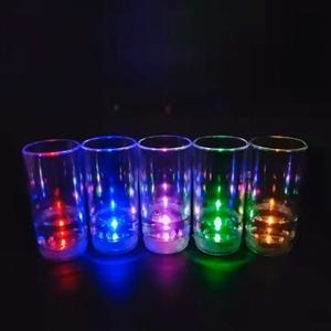 홈파티 붙이는 LED 컵받침 2p세트 술잔코스터 4cm