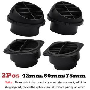 따뜻한 블랙 벤트 주차 히터 배출구 트럭용 공기 베바스토 자동차 덕트 에어 42mm Round