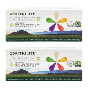 암웨이 뉴트리라이트 더블엑스 리필 종합 비타민 무기질 372개입 2개