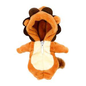 인형 피규어 동물 옷 점프수트 사자 토끼 고양이 돼지 유니콘 귀여운 지퍼형