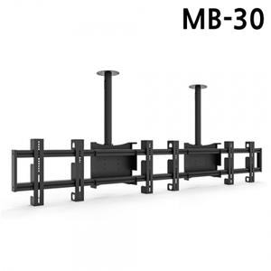 마운트피아 TV브라켓 천장형 MB-30 (32-55in) (블랙) (멀티 3대거치) 메뉴보드 티비 거치대 마운트