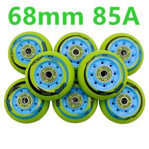 인라인바퀴 우레탄바퀴 휠 수리 교체 부품 부속 인라인 스케이트 롤러 휠 정품 68mm 85A 로트당 8 개