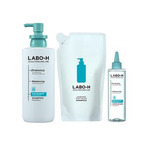라보에이치 댄드러프클리닉 비듬 샴푸 400ml + 리필 400ml + 워터스케일러 250ml 각1개 (총3개)