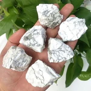 힐링소품,천연 원석천연 Howlite 크리스탈과 보석 원시 돌 치유 스톤 홈 인테리어 및 아로마 테라피