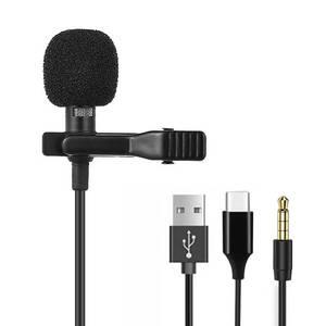 색소폰핀마이크 PC 노트북용 미니 마이크 C 라펠 클립형 스마트폰 휴대폰용 USB 전문 DSLR 카메라용 35mm