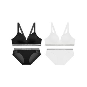 게스언더웨어 에어로쿨 로고 아웃밴드 노와이어 브라 팬티 2SET 편안한