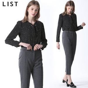 [리스트(LIST)] 마이크로 패턴 노턱 팬츠 (택가격138000원)